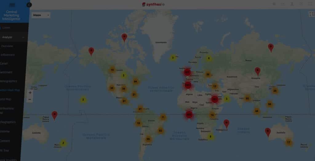 synthesio tweet map