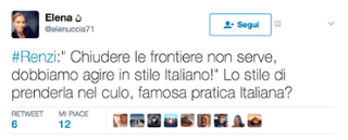 citazione twitter stile italiano