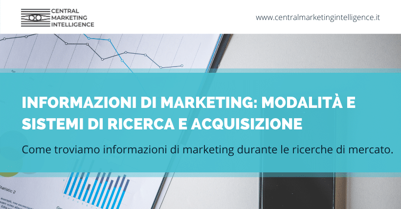 informazioni di marketing e analisi di mercato