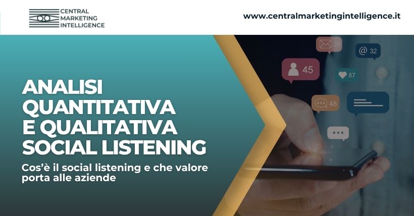 analisi quantitativa qualitativa social listening