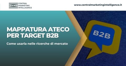 Copertina dell’articolo Mappatura ATECO per target B2B con dati aziendali, segmentazione commerciale e branding Central Marketing Intelligence.